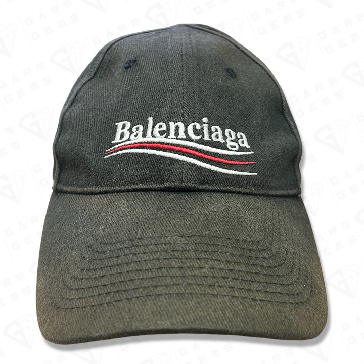 Balenciaga Embroidered Political Campaign Logo Cap