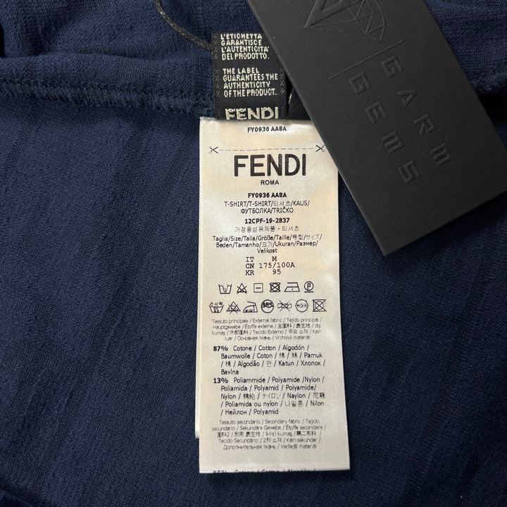 Fendi Embossed FF Textured T-Shirt