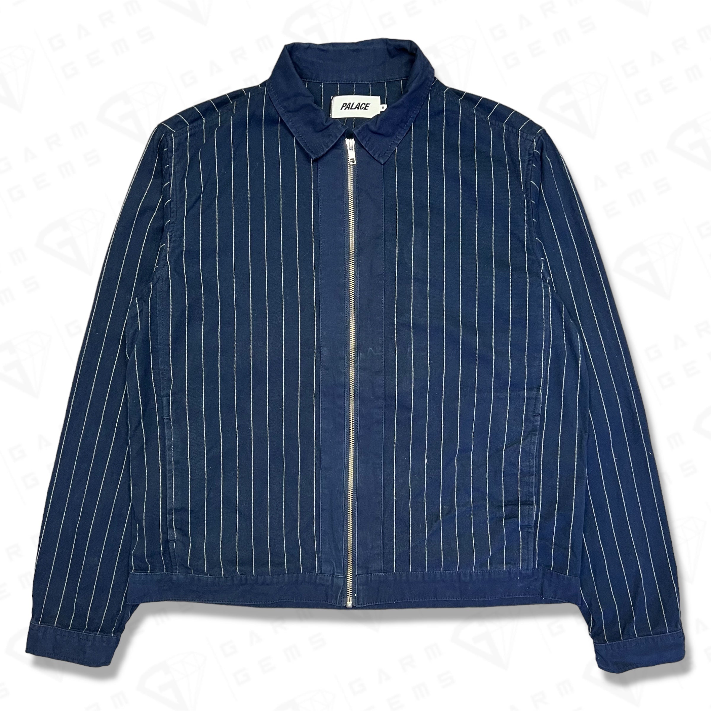 Palace Pinstripe Zip Shirt – GarmGems
