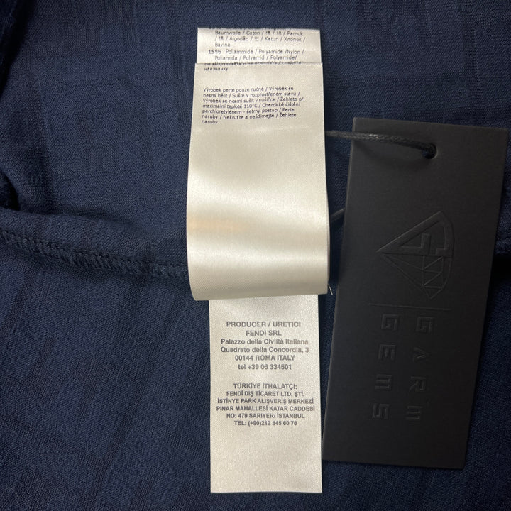 Fendi Embossed FF Textured T-Shirt