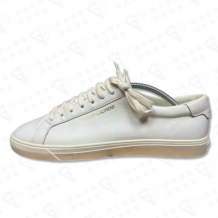 Saint Laurent Andy Leather Low Top Trainers