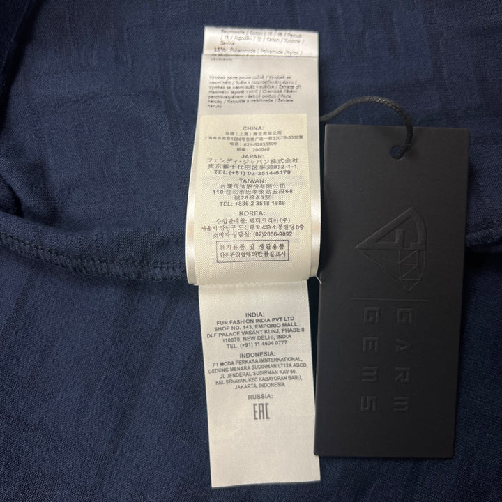 Fendi Embossed FF Textured T-Shirt