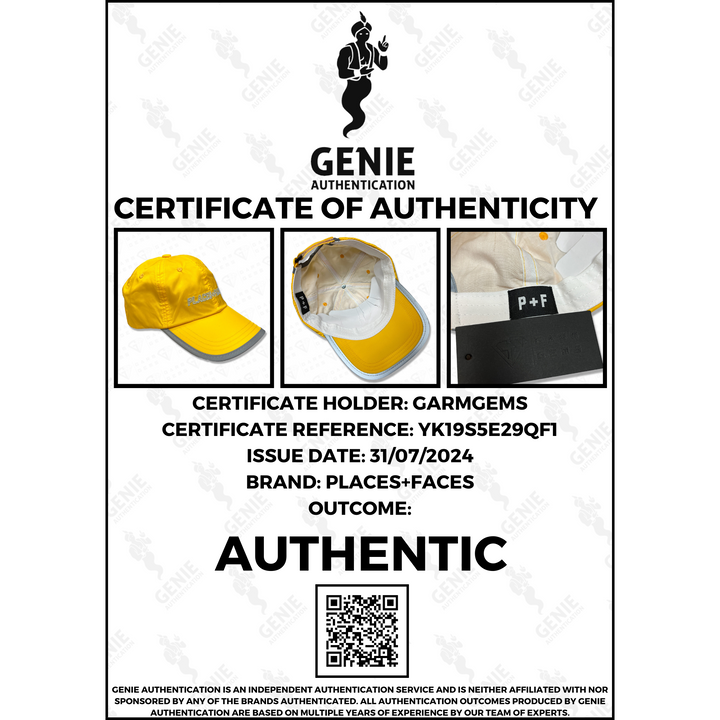 Places+Faces Reflective Embroidered Logo Cap