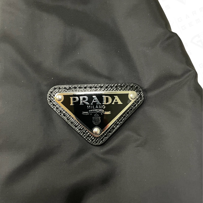 Prada Triangle Plaque Logo Hooded Reversible Jacket GarmGems
