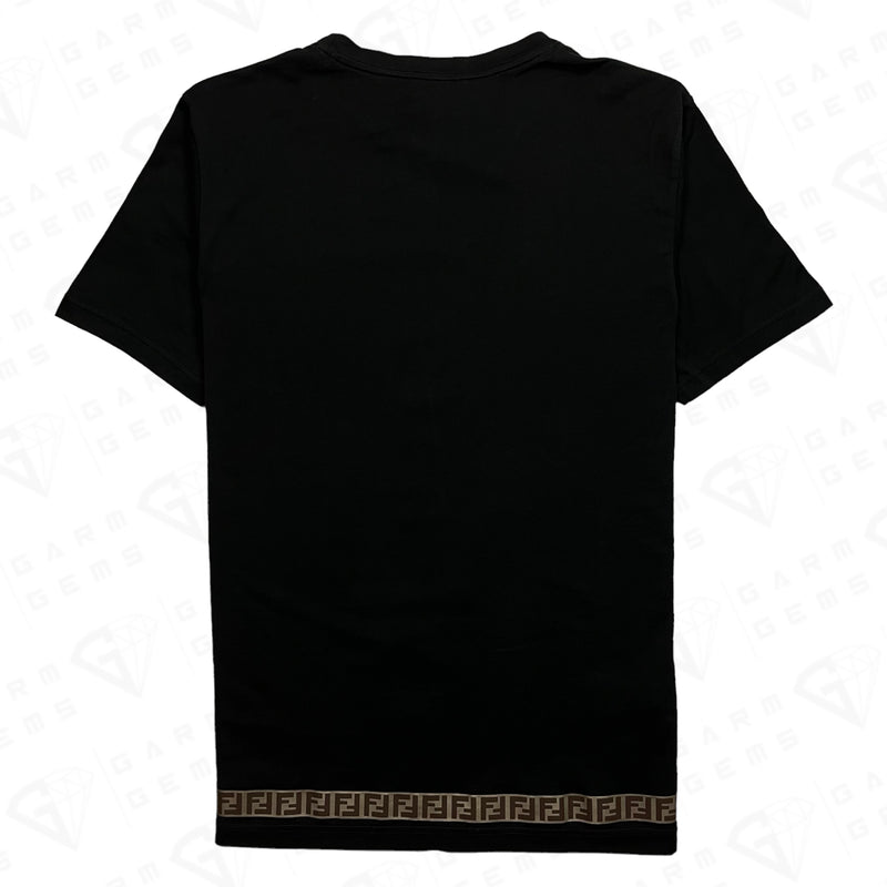 Fendi Contrast FF Trim T-Shirt GarmGems