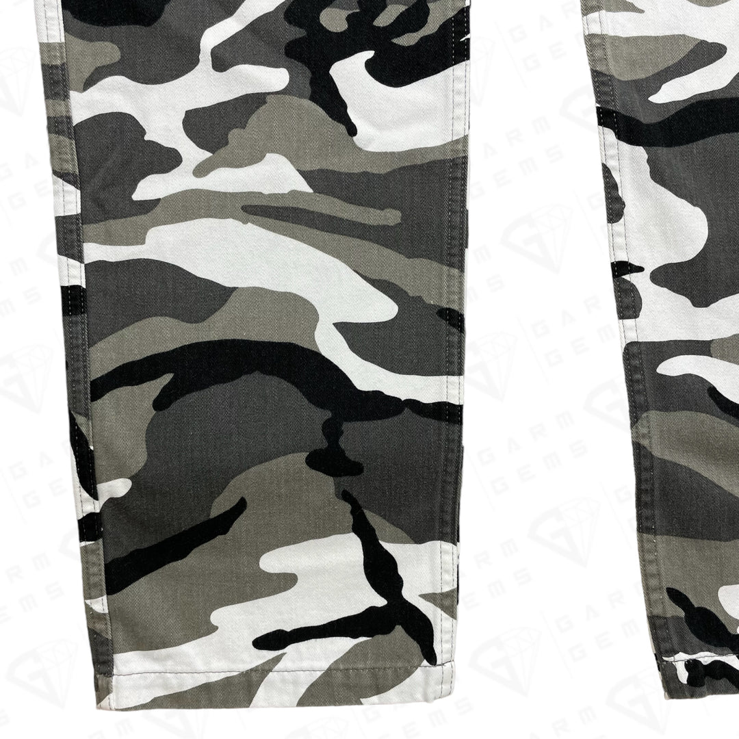 Balenciaga Snow Camo Cargo Trousers GarmGems