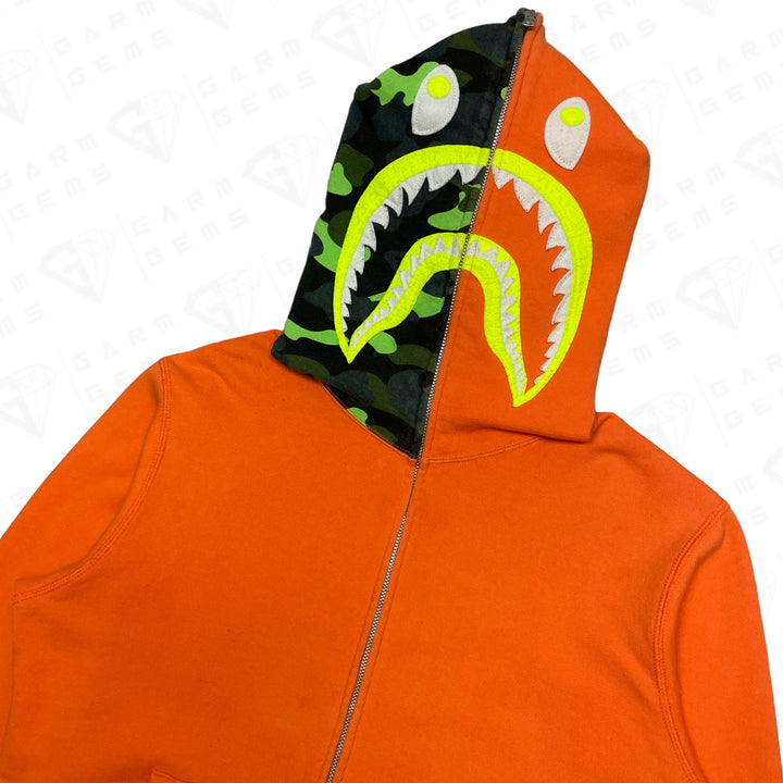 BAPE A Bathing Ape Neon Camo Full Zip Hoodie GarmGems