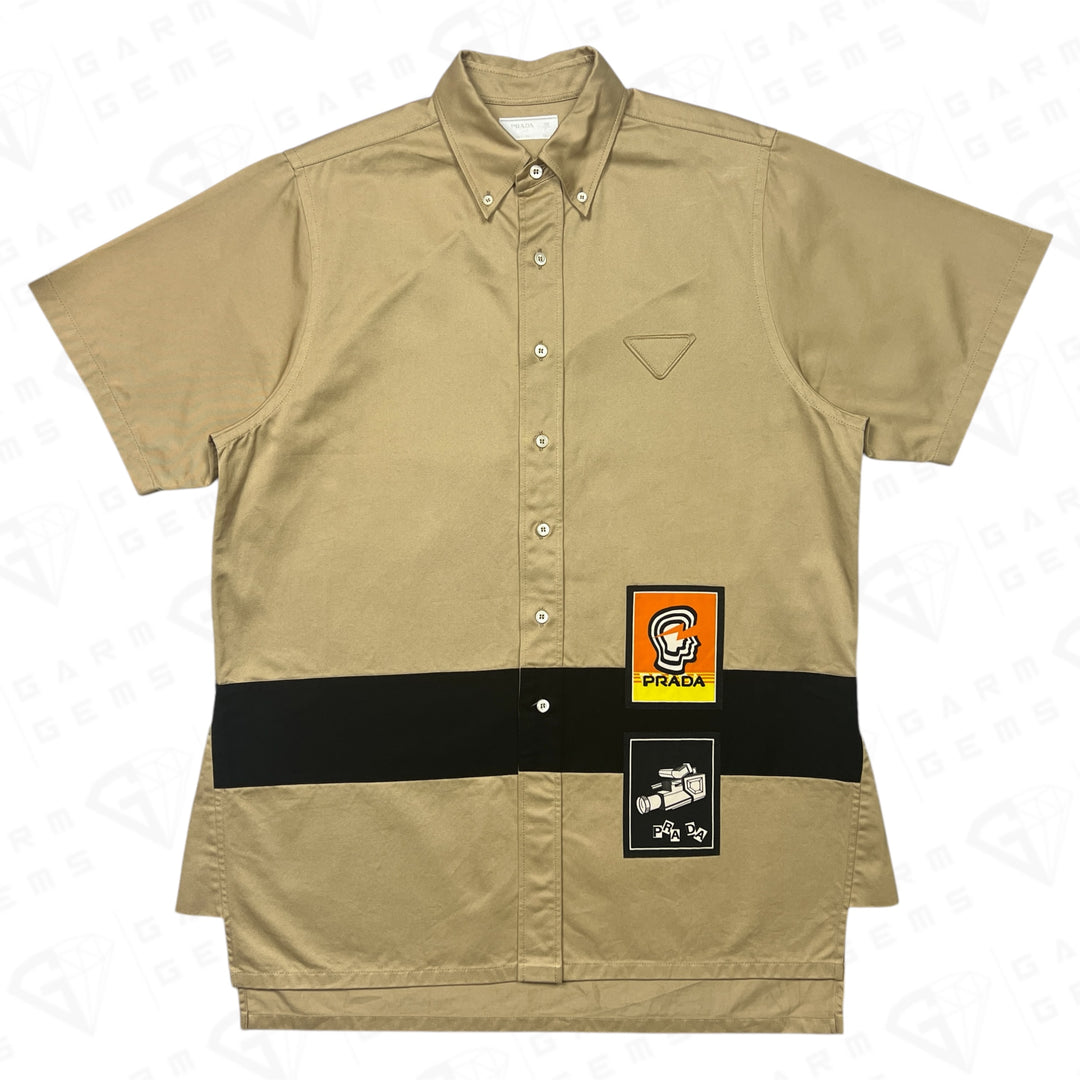 Prada Logo Patches Shirt