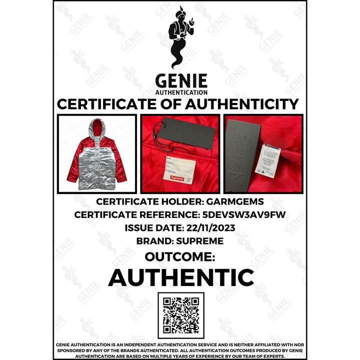 Supreme Quilted Satin Sideline Parka Coat GarmGems