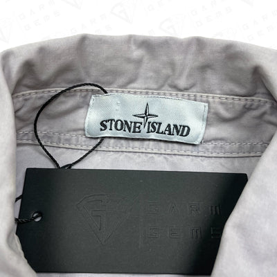 Stone Island Badge Old Effect Washed Overshirt GarmGems