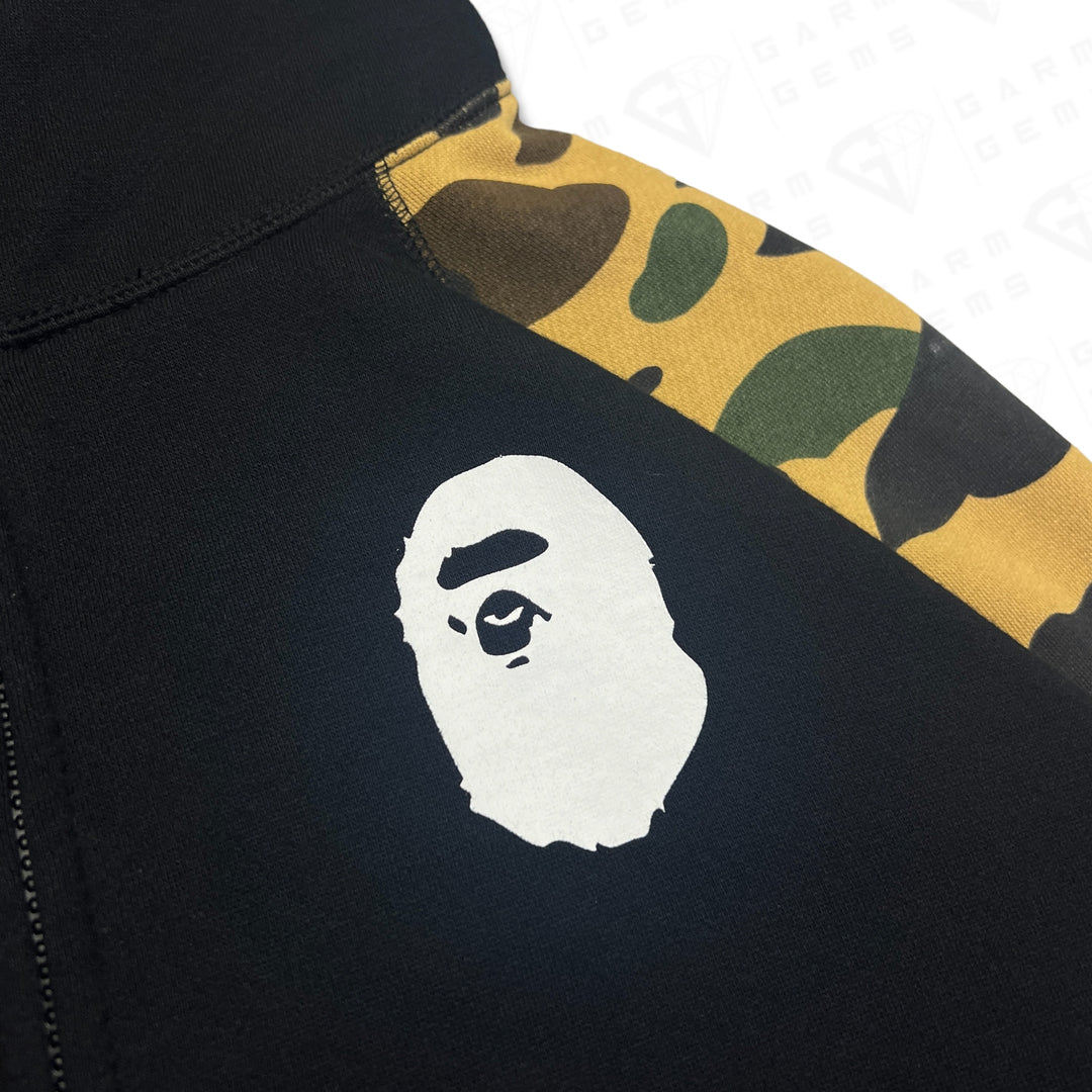 A Bathing Ape Logo Camo Full Zip Hoodie