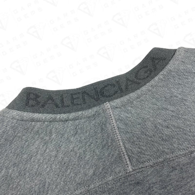 Balenciaga Intarsia Neck Logo Sweatshirt GarmGems