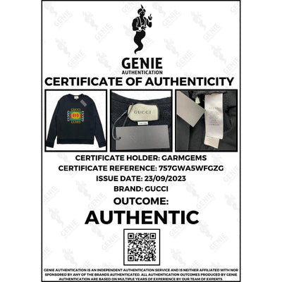 Gucci Distressed-effect Logo Print Cotton Sweatshirt GarmGems