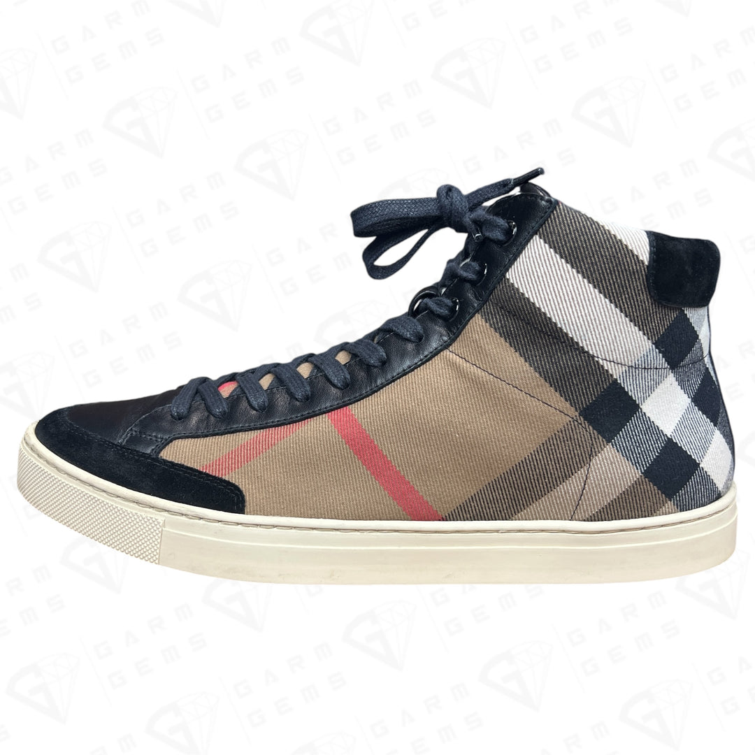 Burberry Painton High Top Check Trainers