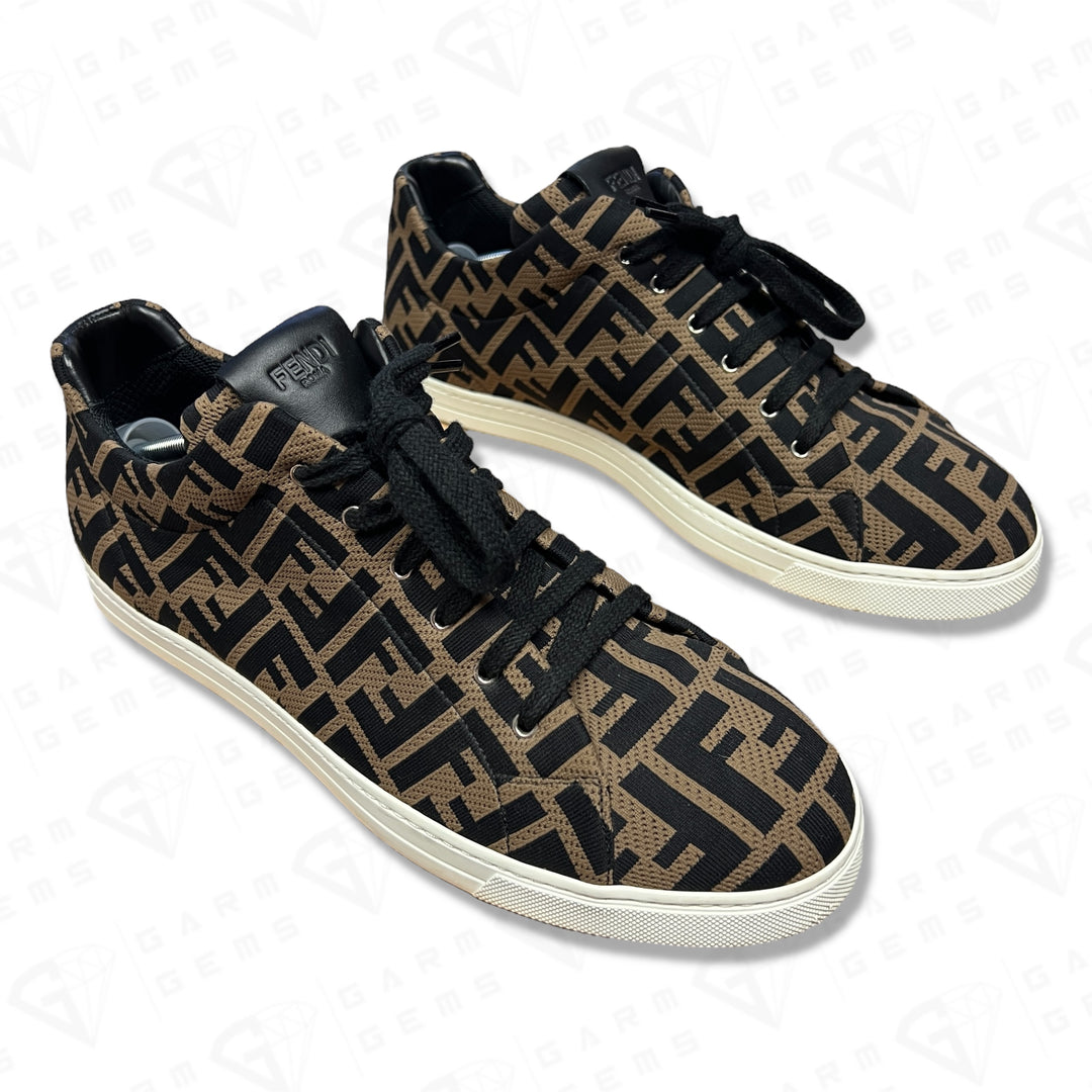 Fendi FF Motif Mesh Low Top Trainers