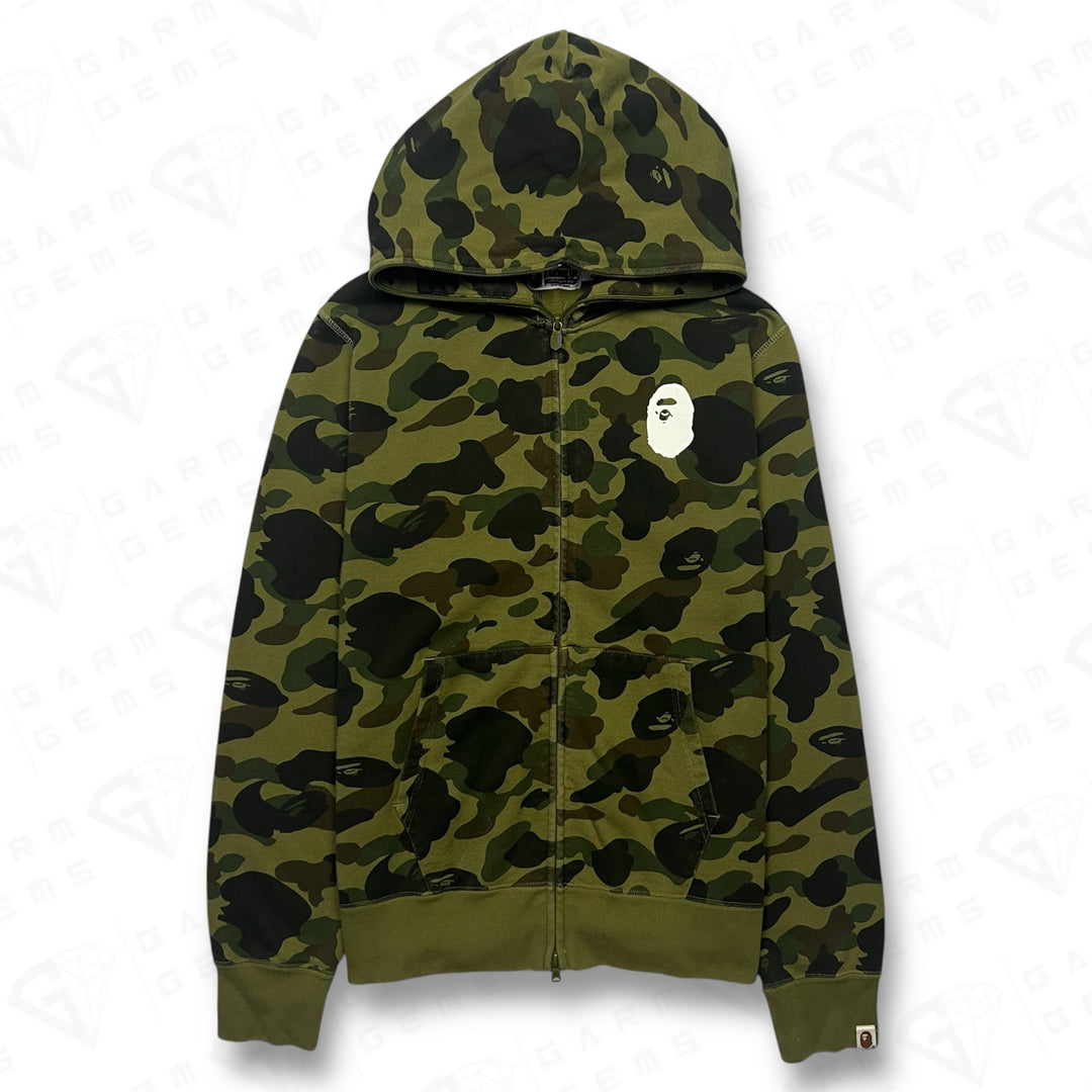A Bathing Ape Camo Full Zip Hoodie