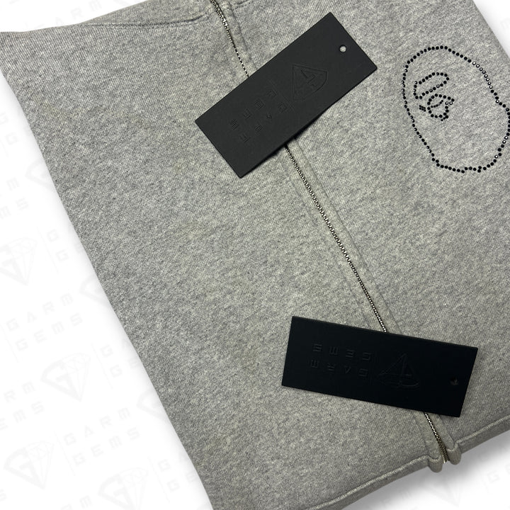 A Bathing Ape Head Studs Full Zip Hoodie
