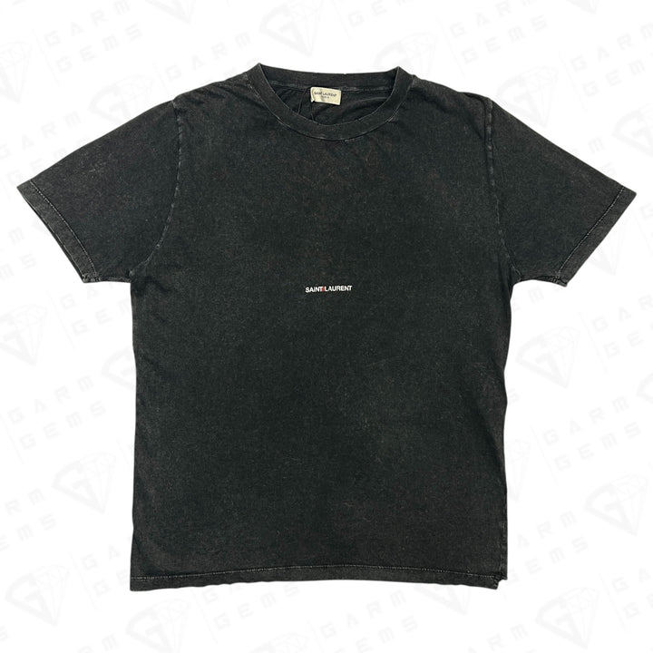 Saint Laurent Destroyed Archive Logo T-Shirt