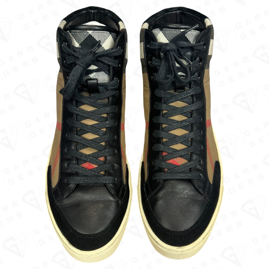 Burberry Painton High Top Check Trainers