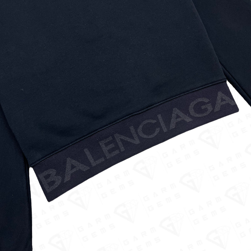 Balenciaga Intarsia Hem Logo Sweatshirt GarmGems