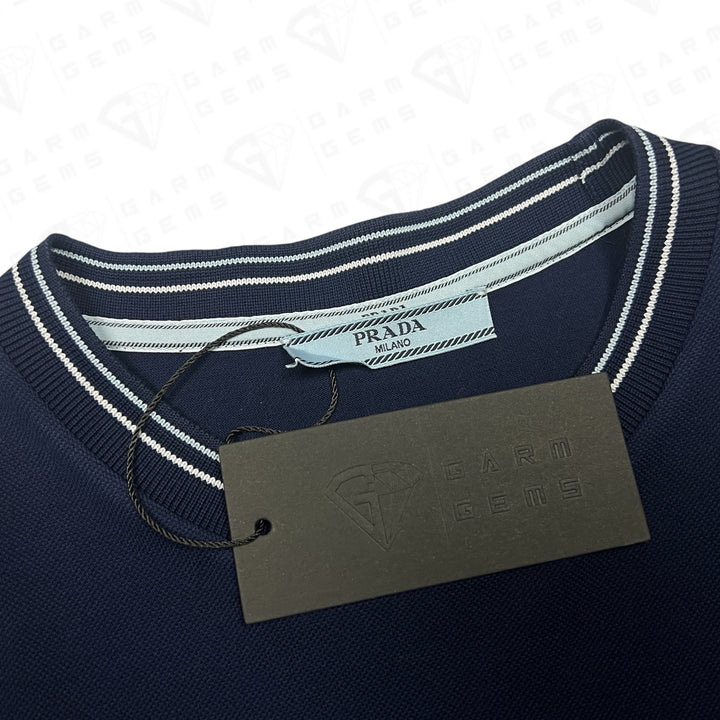 Prada Embroidered Logo T-Shirt