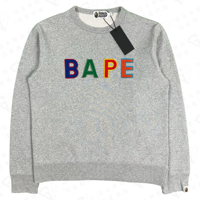 BAPE A Bathing Ape Multicoloured Logo Sweatshirt GarmGems