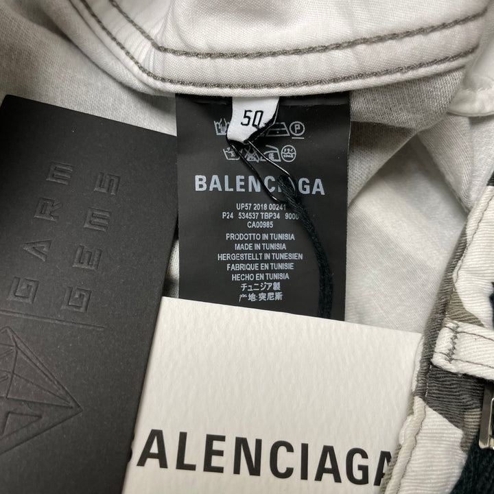 Balenciaga Snow Camo Cargo Trousers GarmGems