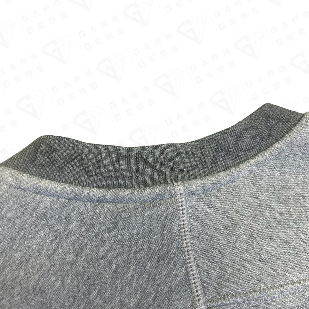 Balenciaga Intarsia Neck Logo Sweatshirt