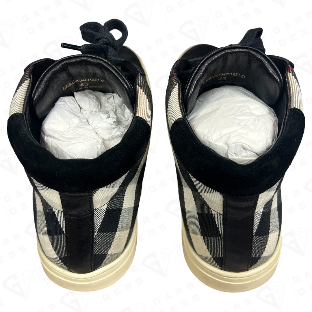 Burberry Painton High Top Check Trainers