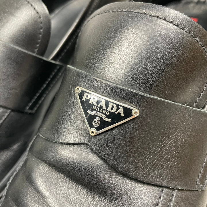 Prada Plaque Logo Loafers GarmGems