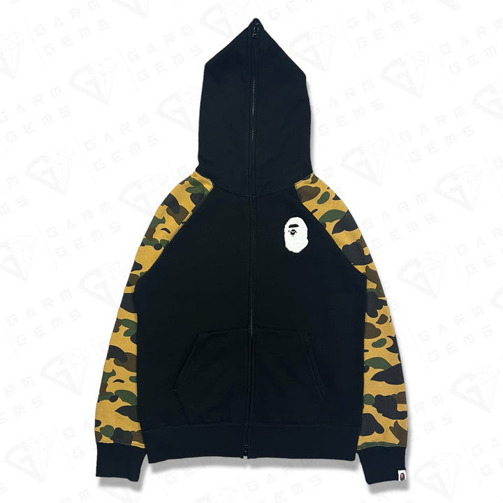 A Bathing Ape Logo Camo Full Zip Hoodie