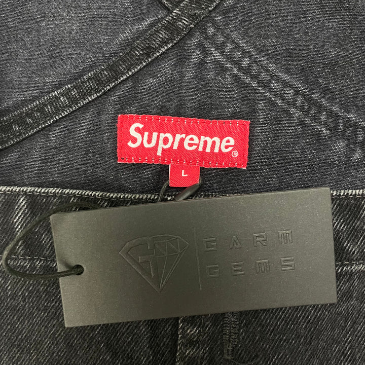 Supreme New York Logo Denim Dungaree Overalls GarmGems