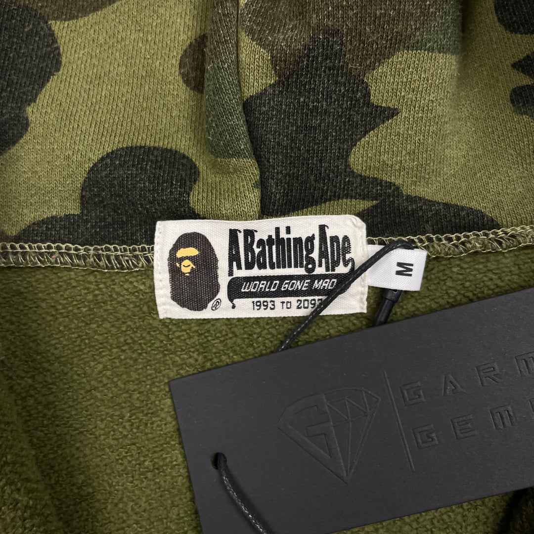 BAPE A Bathing Ape Ultimate 1st Camo Shark Half Zip Hoodie GarmGems