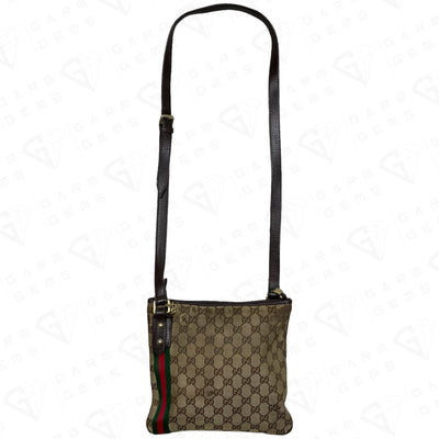 Gucci GG Canvas Stripe Crossbody Bag GarmGems