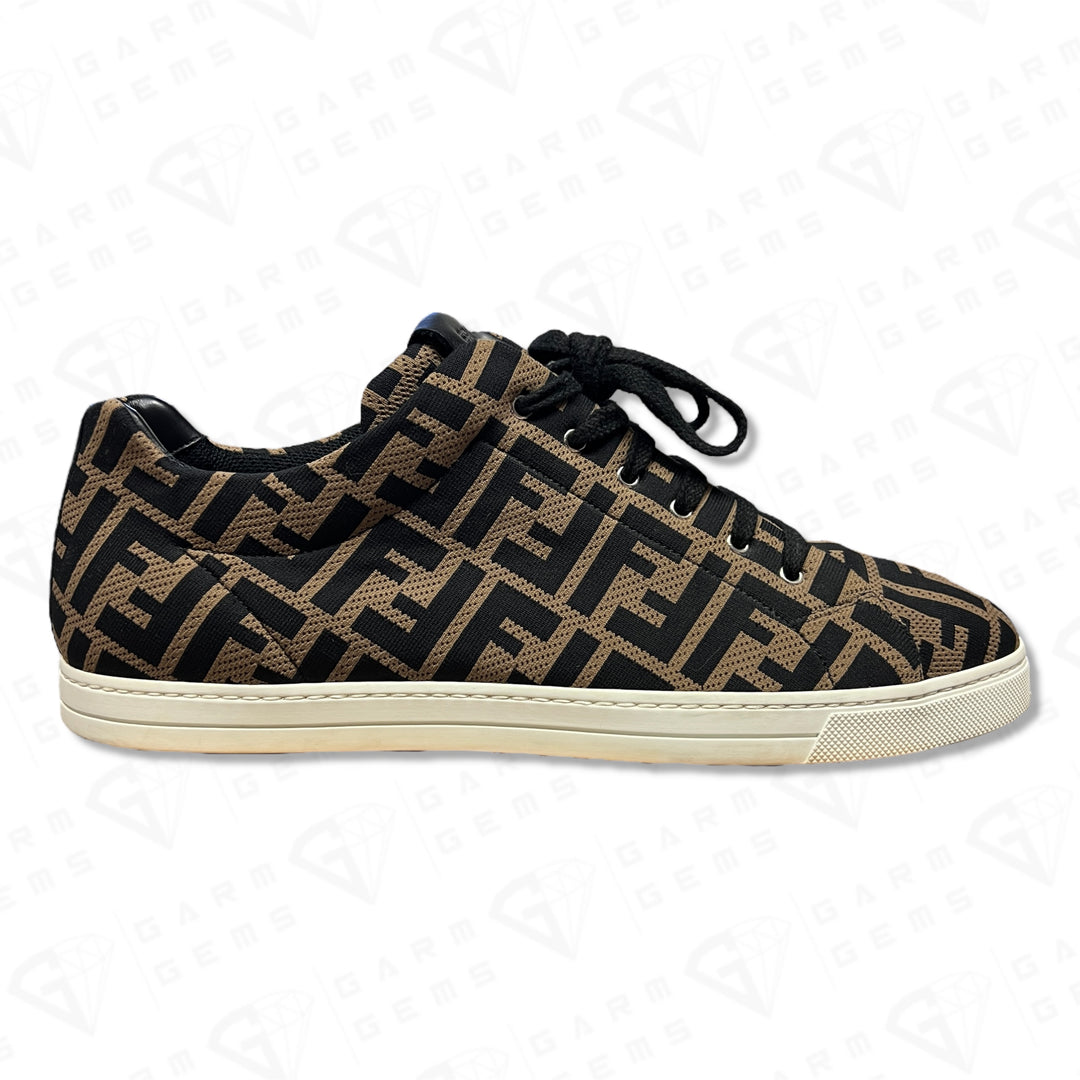 Fendi FF Motif Mesh Low Top Trainers