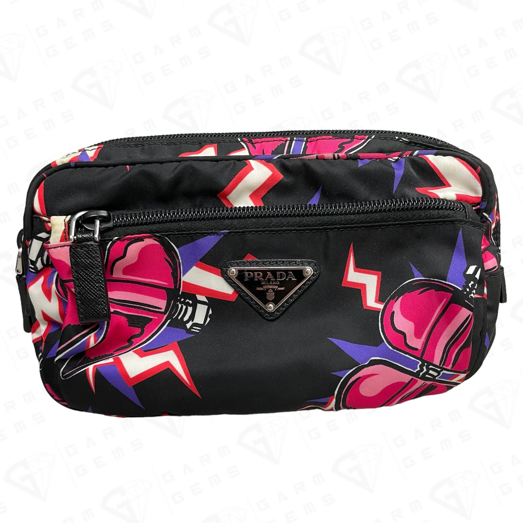 Prada Frankenstein Heart Nylon Belt Bag GarmGems