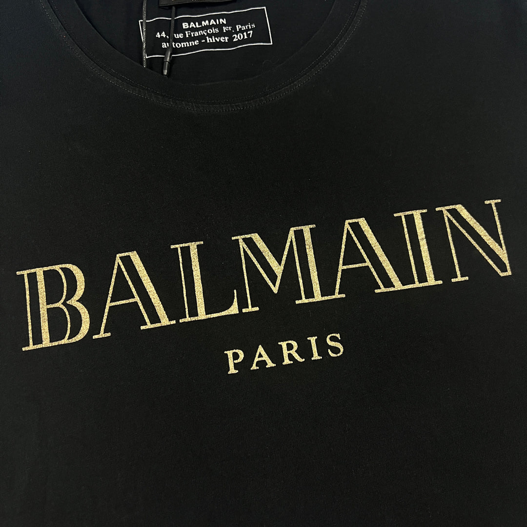 Balmain Metallic Logo T-Shirt