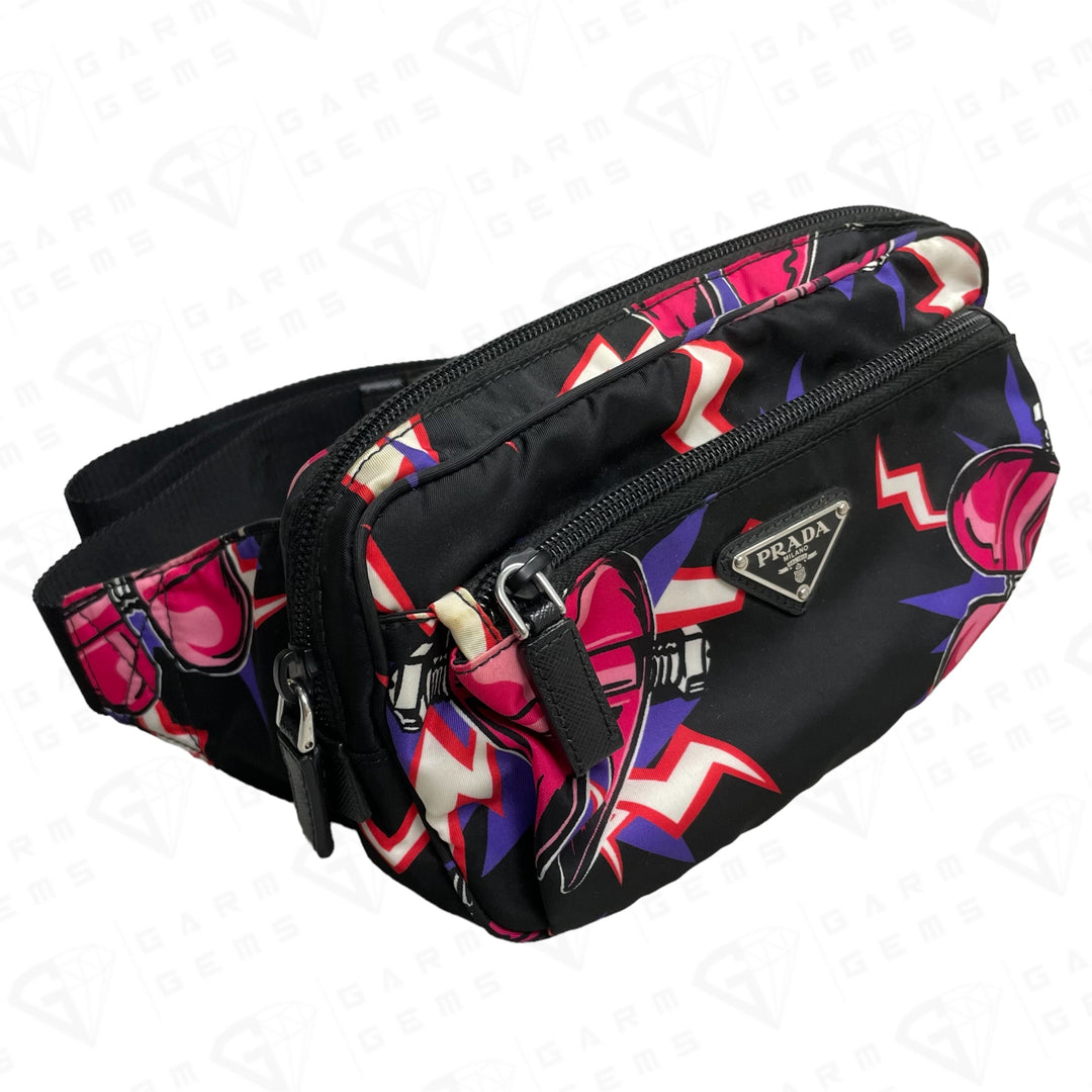 Prada Frankenstein Heart Nylon Belt Bag GarmGems