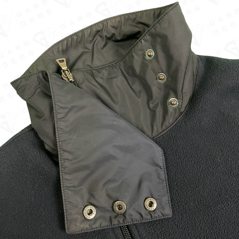Prada Sport Vintage Asymmetric Zip Fleece Jacket GarmGems