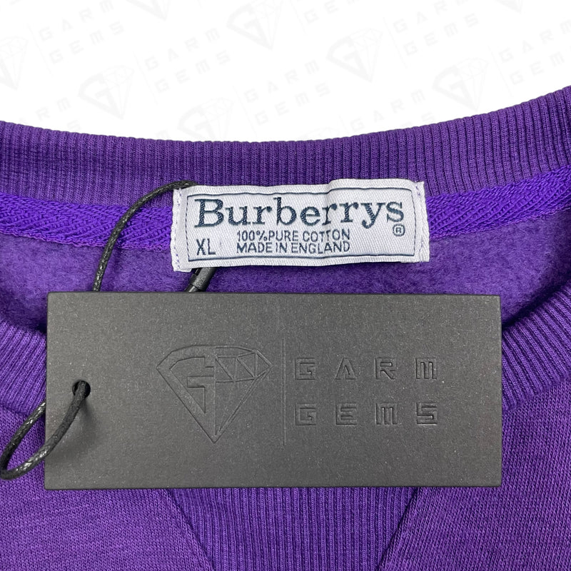 Burberrys Spell Out Embroidered Logo Sweatshirt GarmGems