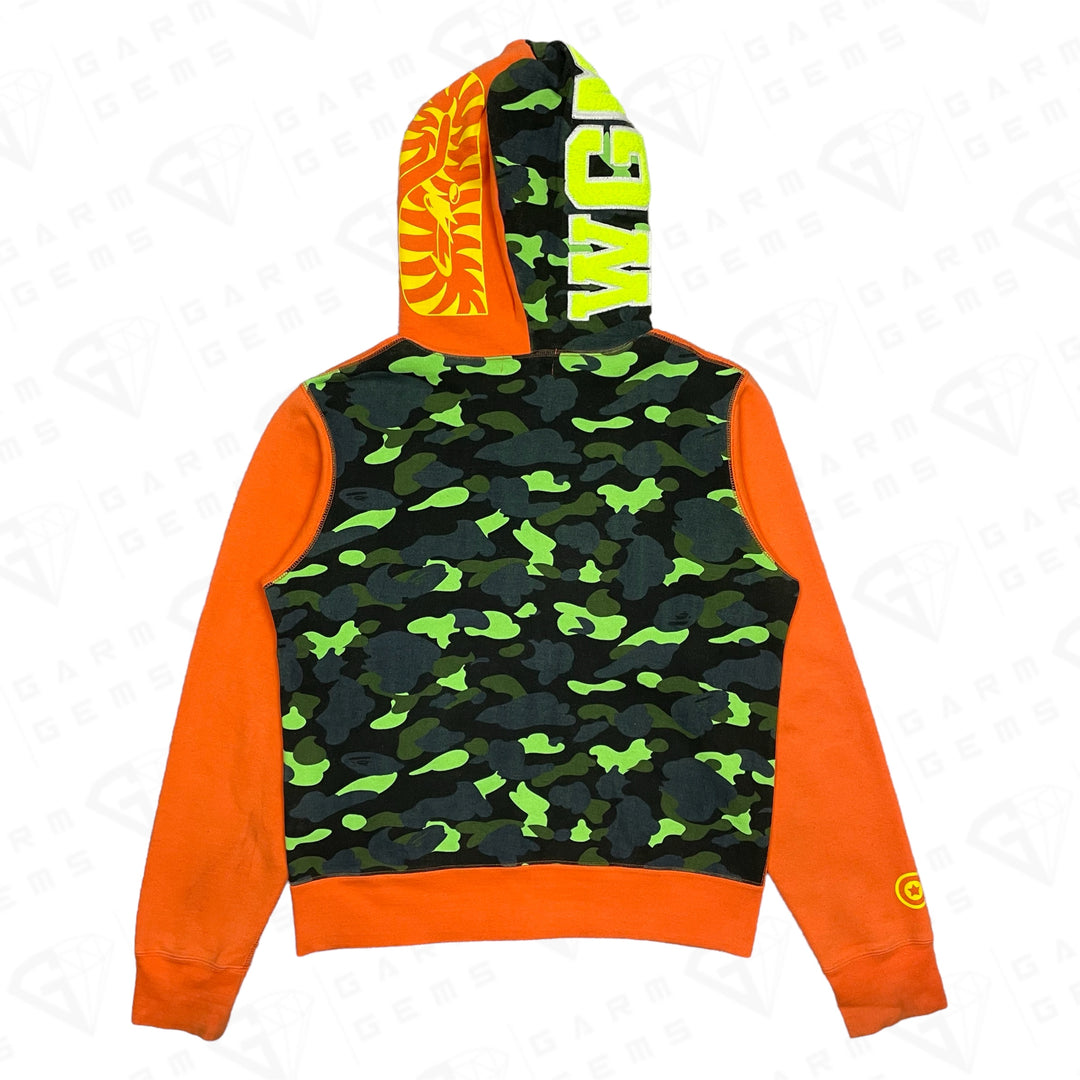 BAPE A Bathing Ape Neon Camo Full Zip Hoodie GarmGems