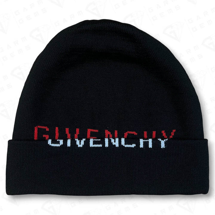 Givenchy Intarsia Knit Wool Beanie