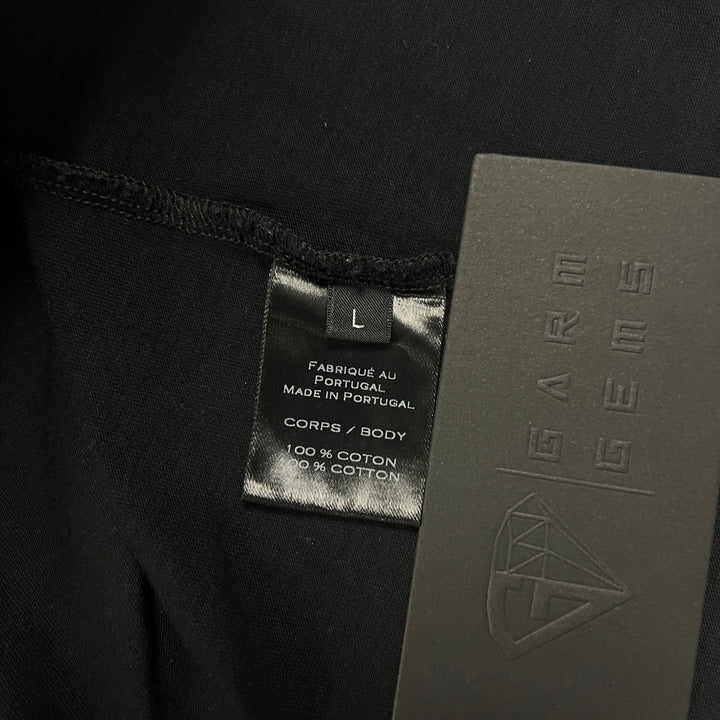 Balmain Gold Metallic Logo T-Shirt