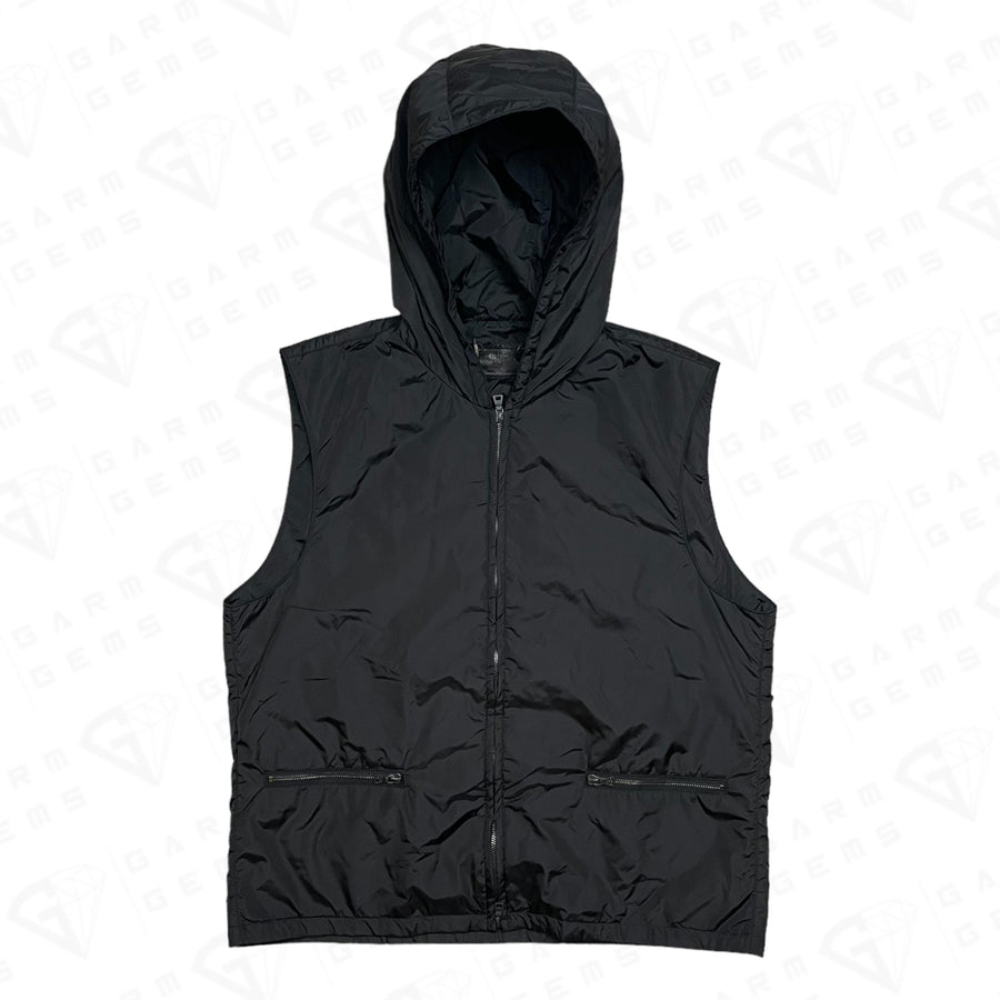 Prada Nylon Hooded Gilet GarmGems