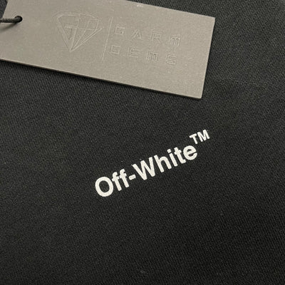 Off-White Wave Diagonal Logo Slim Crewneck Sweatshirt GarmGems