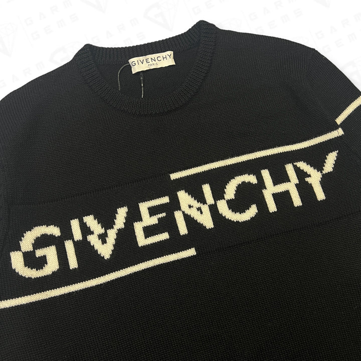 Givenchy Woven Logo Wool Jumper