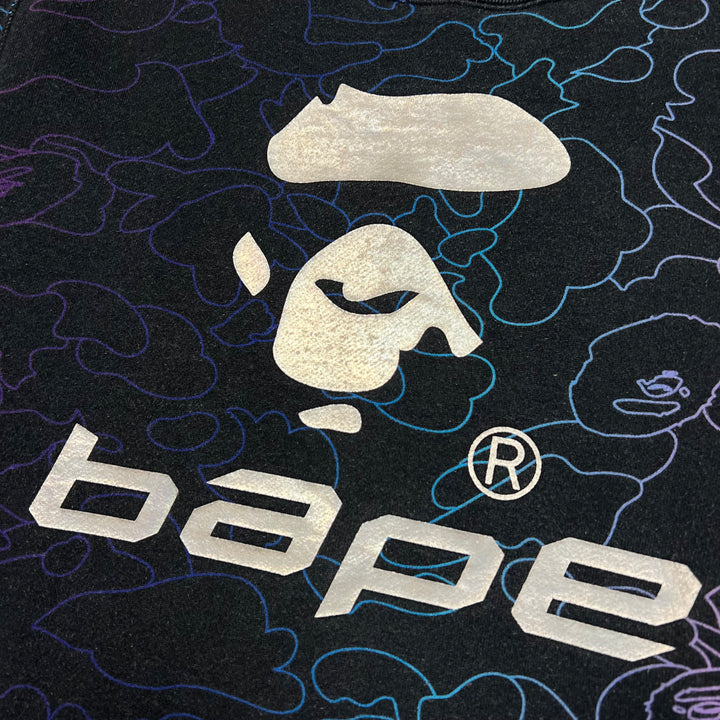 A Bathing Ape Rainbow Stencil Reflective Logo Sweatshirt