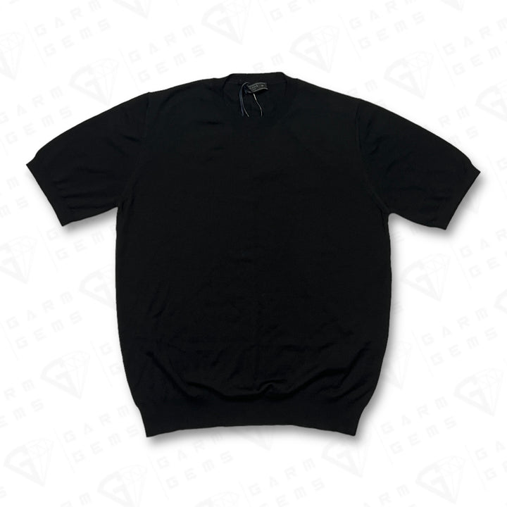 Prada Plain Wool Knit T-Shirt