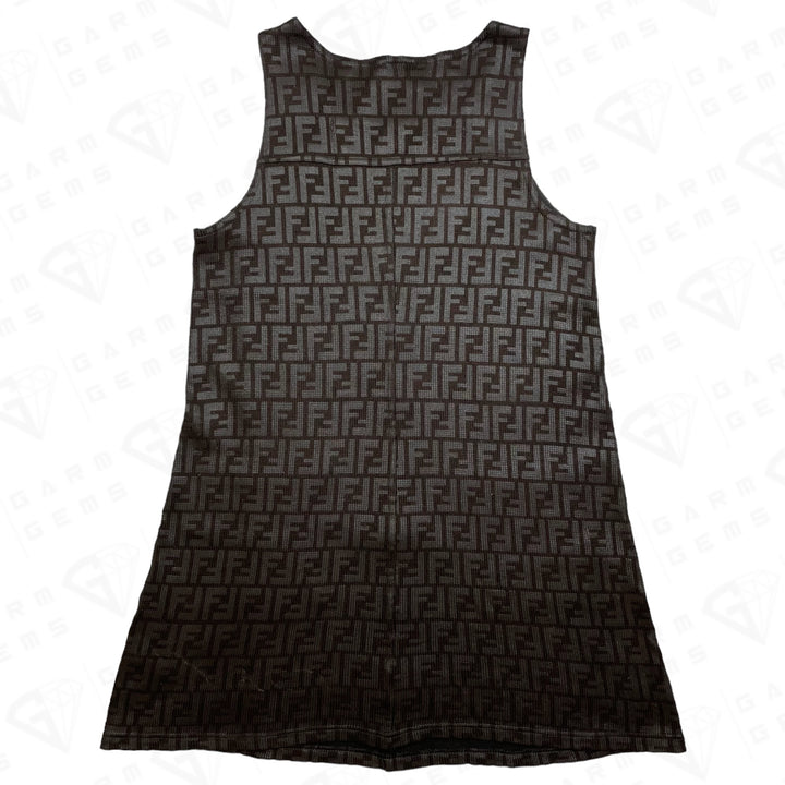 Fendi Vintage Zucca Monogram One Piece Dress GarmGems