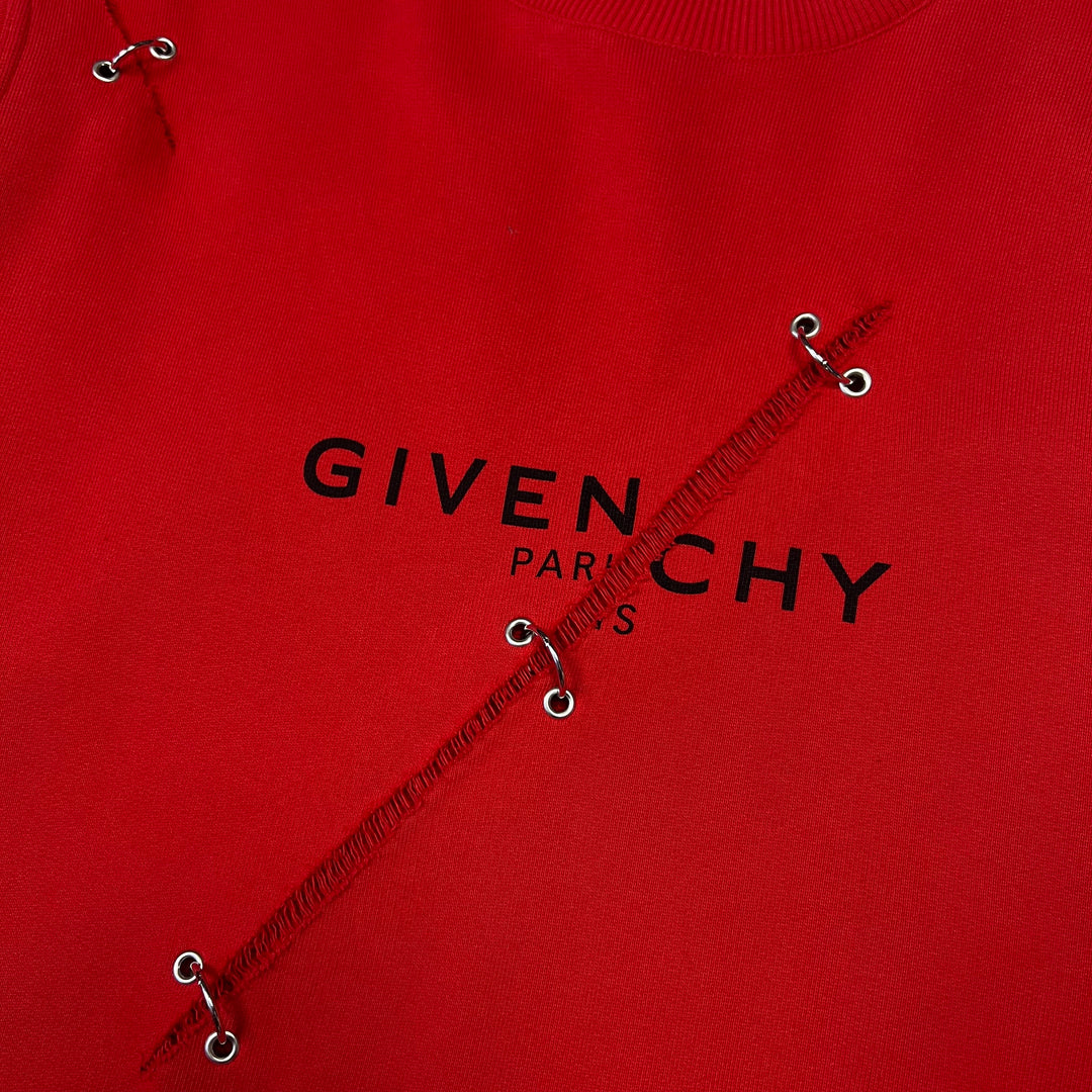 Givenchy Trompe-L'œil Ring Logo Print Sweatshirt